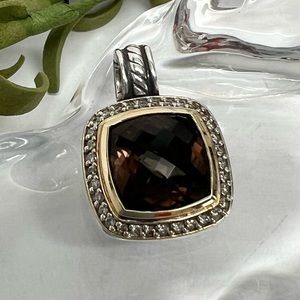 David Yurman Brown and Silver Pendant